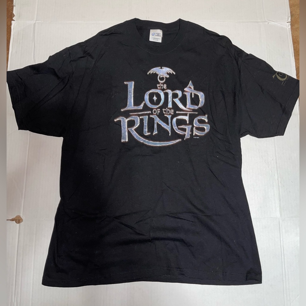 Vintage Lord Of The Rings original Movie Premier Promo T Shirt 2001 XL